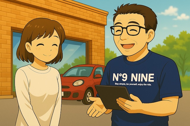 車検について説明している